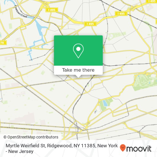 Myrtle Weirfield St, Ridgewood, NY 11385 map