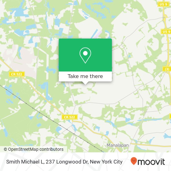 Smith Michael L, 237 Longwood Dr map