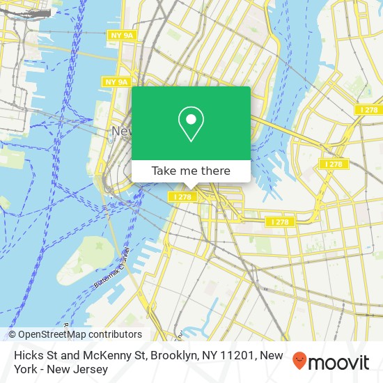 Hicks St and McKenny St, Brooklyn, NY 11201 map