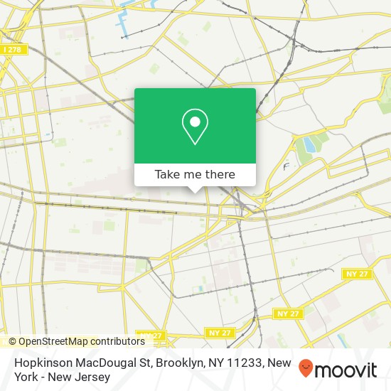 Mapa de Hopkinson MacDougal St, Brooklyn, NY 11233
