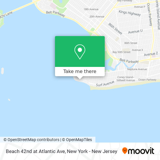 Mapa de Beach 42nd at Atlantic Ave