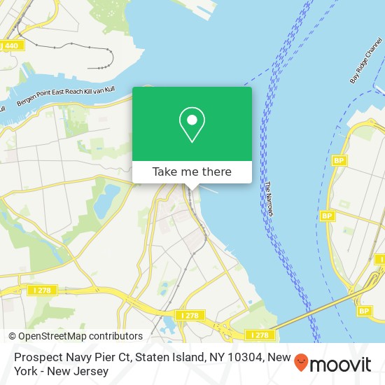 Mapa de Prospect Navy Pier Ct, Staten Island, NY 10304