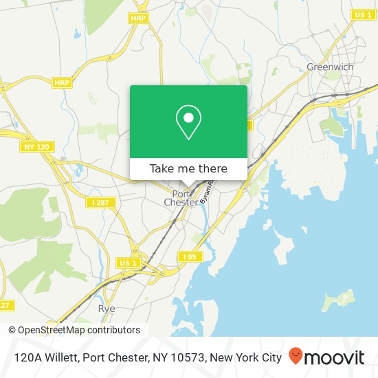 Mapa de 120A Willett, Port Chester, NY 10573