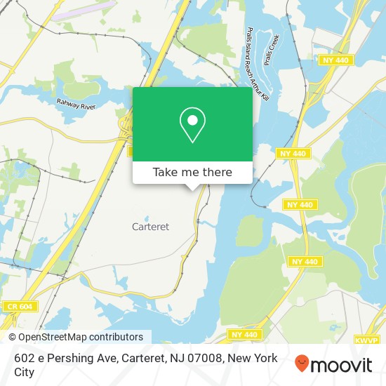 602 e Pershing Ave, Carteret, NJ 07008 map