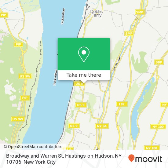 Mapa de Broadway and Warren St, Hastings-on-Hudson, NY 10706