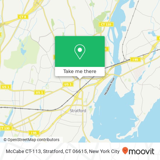 Mapa de McCabe CT-113, Stratford, CT 06615