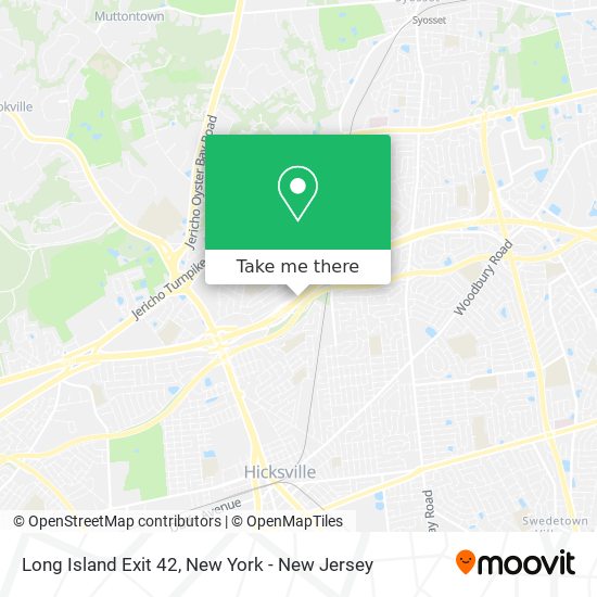 Long Island Exit 42 map