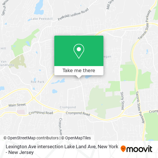 Mapa de Lexington Ave intersection Lake Land Ave