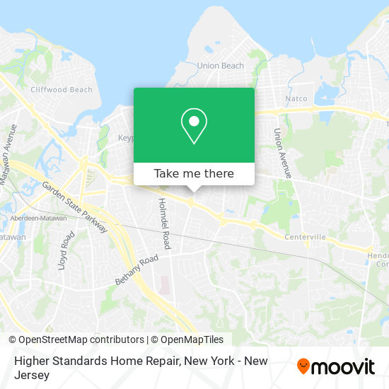 Higher Standards Home Repair map