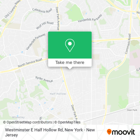 Westminster E Half Hollow Rd map
