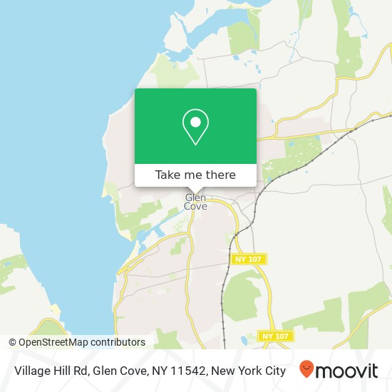 Mapa de Village Hill Rd, Glen Cove, NY 11542
