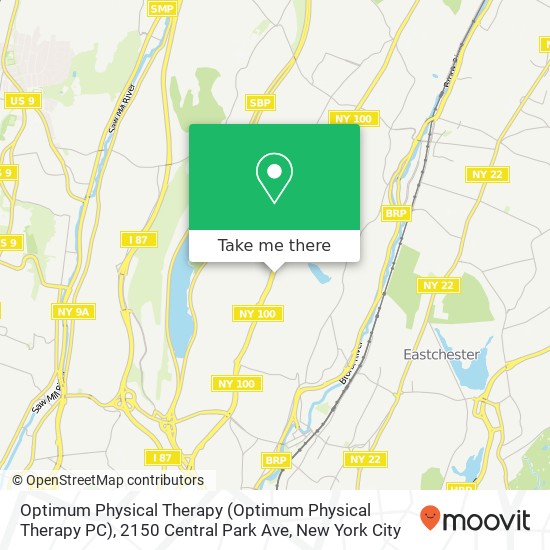 Optimum Physical Therapy (Optimum Physical Therapy PC), 2150 Central Park Ave map