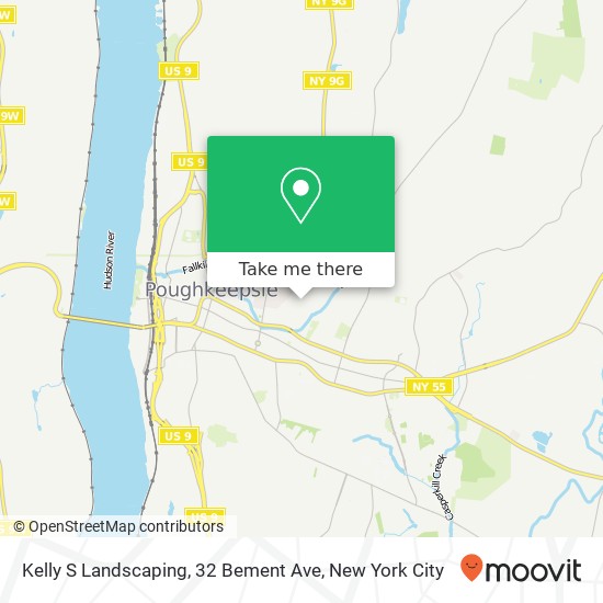 Mapa de Kelly S Landscaping, 32 Bement Ave