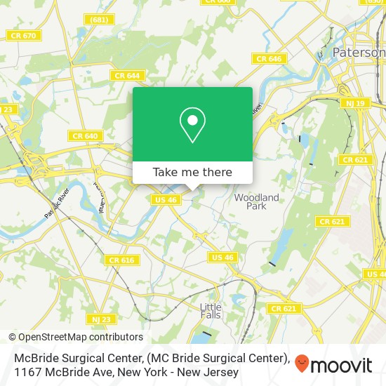 McBride Surgical Center, (MC Bride Surgical Center), 1167 McBride Ave map