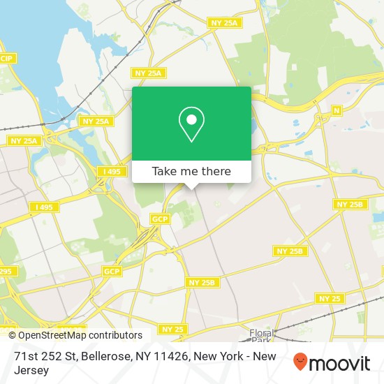 Mapa de 71st 252 St, Bellerose, NY 11426