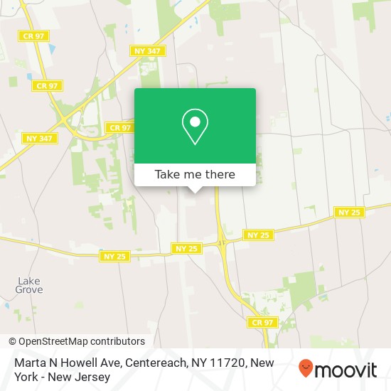 Mapa de Marta N Howell Ave, Centereach, NY 11720