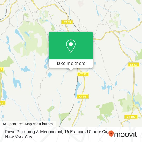 Mapa de Rieve Plumbing & Mechanical, 16 Francis J Clarke Cir
