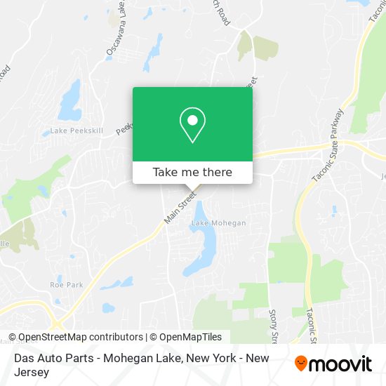 Das Auto Parts - Mohegan Lake map