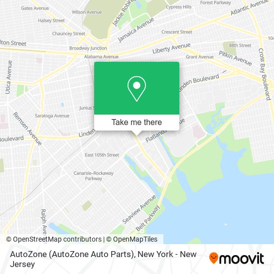 Mapa de AutoZone (AutoZone Auto Parts)