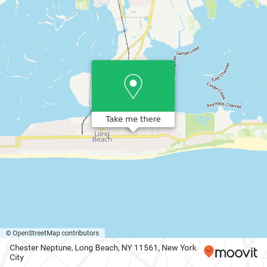 Mapa de Chester Neptune, Long Beach, NY 11561