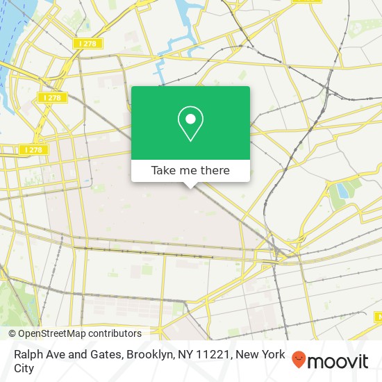 Mapa de Ralph Ave and Gates, Brooklyn, NY 11221