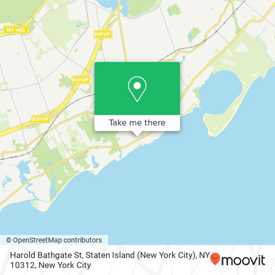 Mapa de Harold Bathgate St, Staten Island (New York City), NY 10312