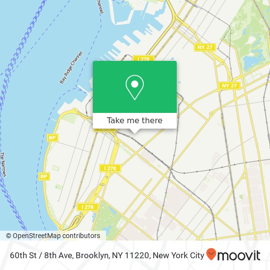 60th St / 8th Ave, Brooklyn, NY 11220 map