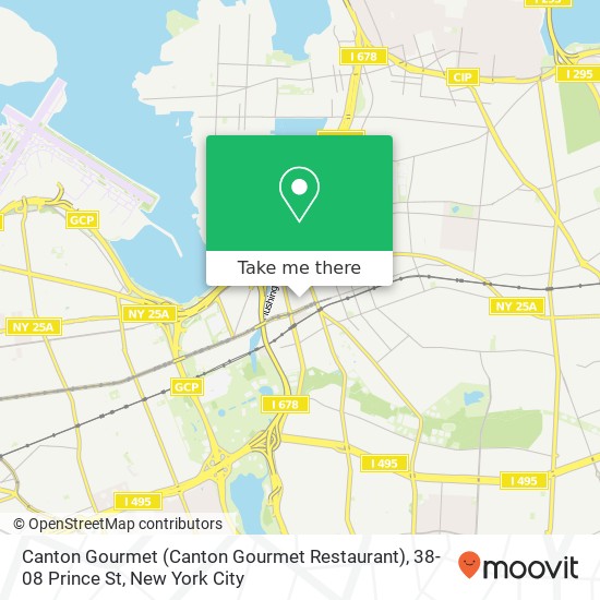 Mapa de Canton Gourmet (Canton Gourmet Restaurant), 38-08 Prince St