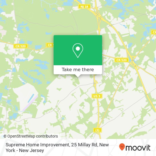 Supreme Home Improvement, 25 Millay Rd map