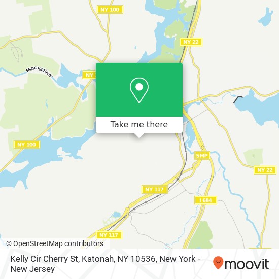 Mapa de Kelly Cir Cherry St, Katonah, NY 10536