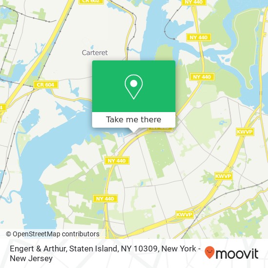 Mapa de Engert & Arthur, Staten Island, NY 10309