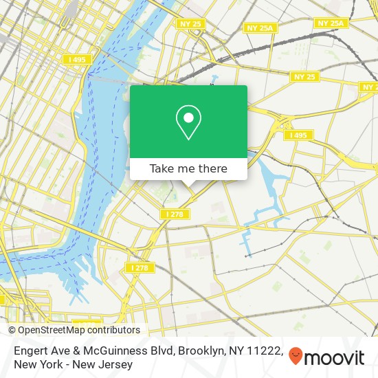 Engert Ave & McGuinness Blvd, Brooklyn, NY 11222 map