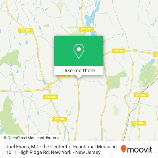 Joel Evans, MD - the Center for Functional Medicine, 1011 High Ridge Rd map