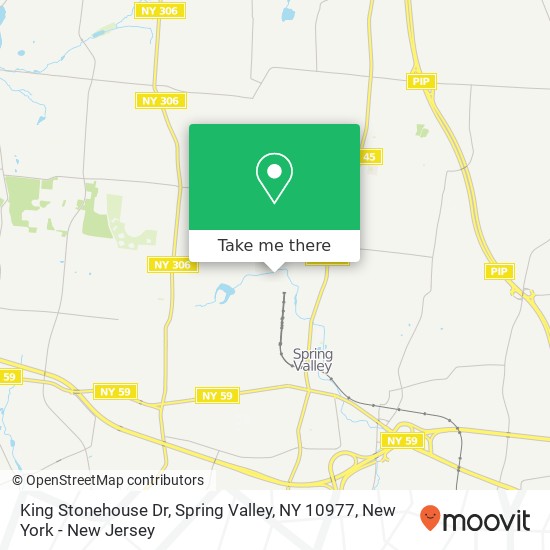 Mapa de King Stonehouse Dr, Spring Valley, NY 10977