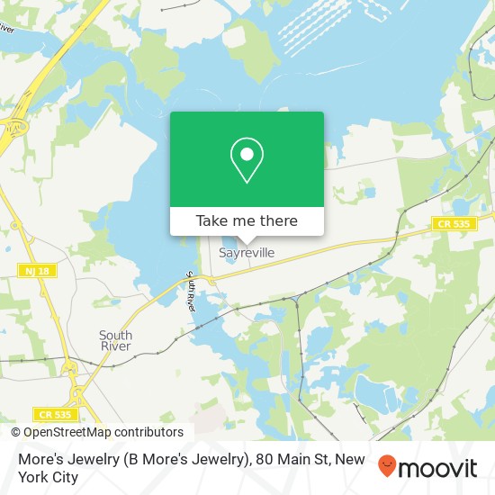 Mapa de More's Jewelry (B More's Jewelry), 80 Main St