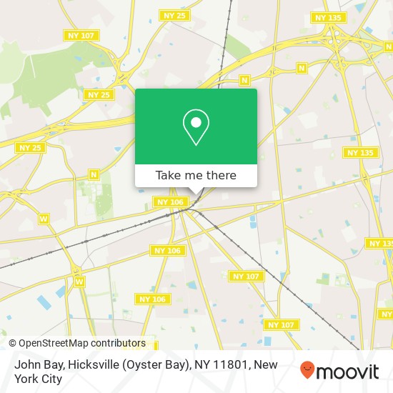 John Bay, Hicksville (Oyster Bay), NY 11801 map