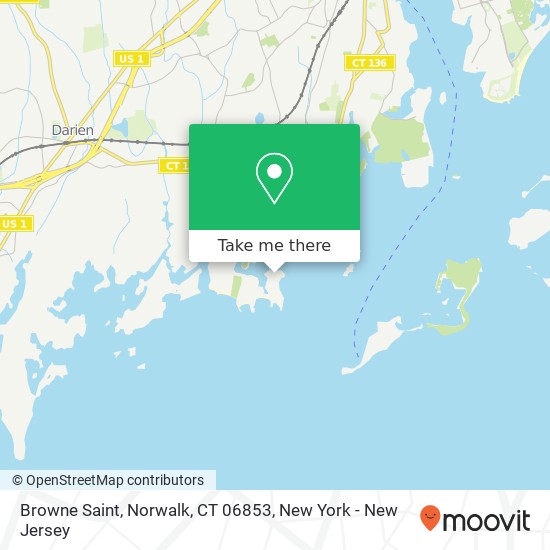 Mapa de Browne Saint, Norwalk, CT 06853