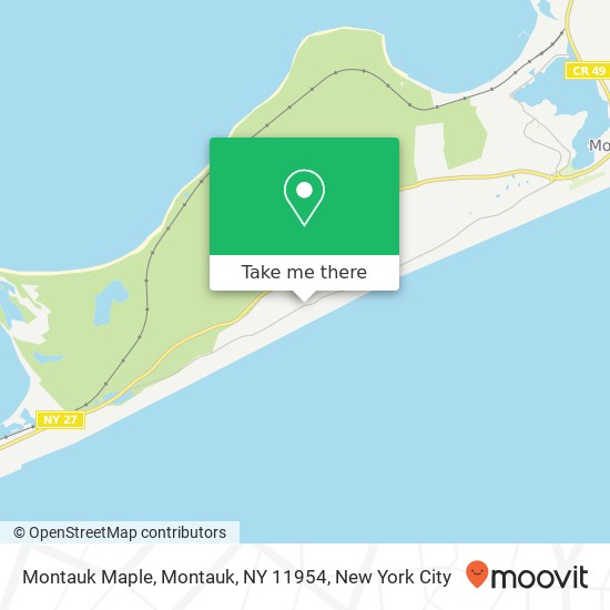 Mapa de Montauk Maple, Montauk, NY 11954