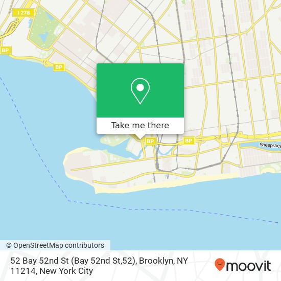 52 Bay 52nd St (Bay 52nd St,52), Brooklyn, NY 11214 map