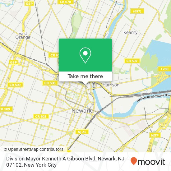 Division Mayor Kenneth A Gibson Blvd, Newark, NJ 07102 map