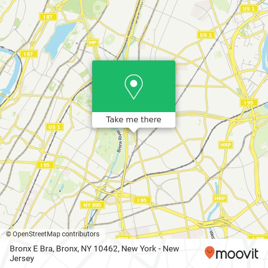 Mapa de Bronx E Bra, Bronx, NY 10462