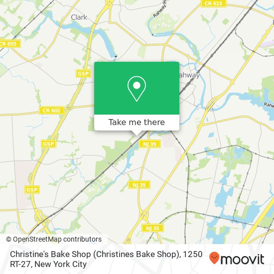 Christine's Bake Shop (Christines Bake Shop), 1250 RT-27 map