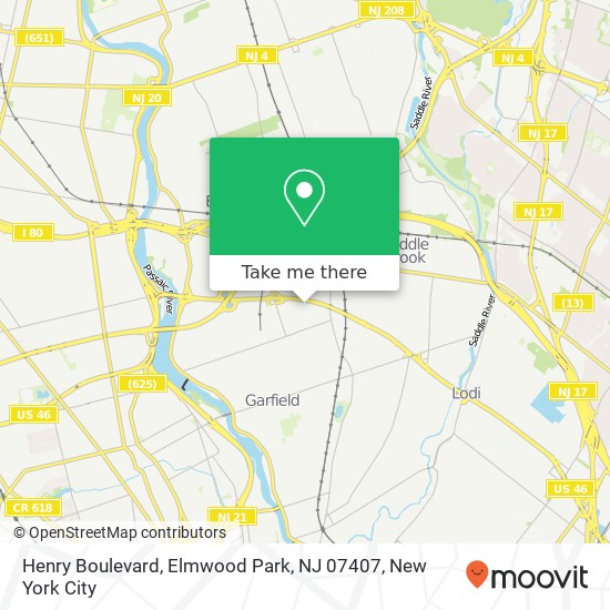 Henry Boulevard, Elmwood Park, NJ 07407 map