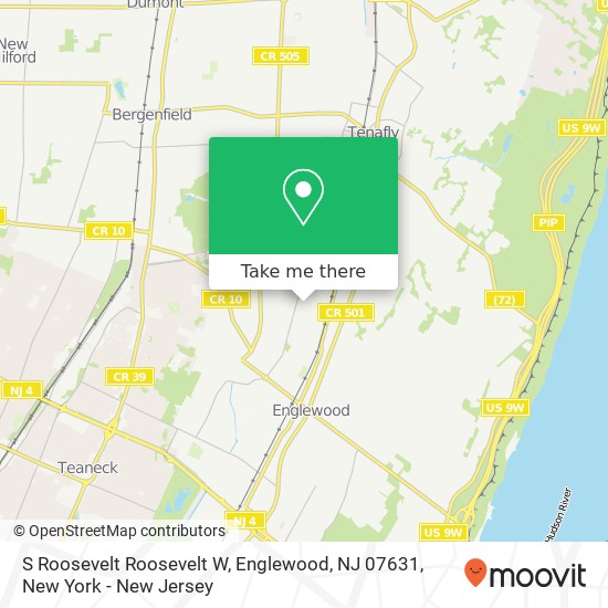 Mapa de S Roosevelt Roosevelt W, Englewood, NJ 07631