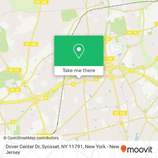Mapa de Dover Center Dr, Syosset, NY 11791