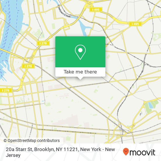 20a Starr St, Brooklyn, NY 11221 map