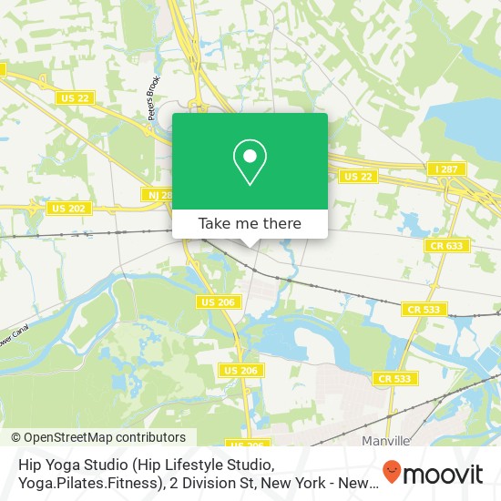 Mapa de Hip Yoga Studio (Hip Lifestyle Studio, Yoga.Pilates.Fitness), 2 Division St