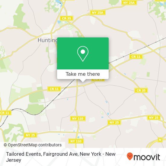 Tailored Events, Fairground Ave map