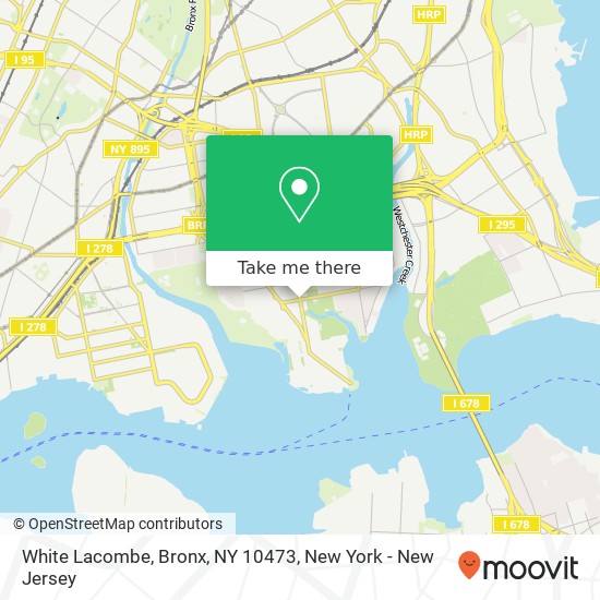 Mapa de White Lacombe, Bronx, NY 10473