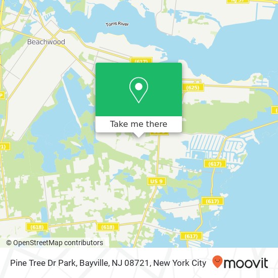 Mapa de Pine Tree Dr Park, Bayville, NJ 08721